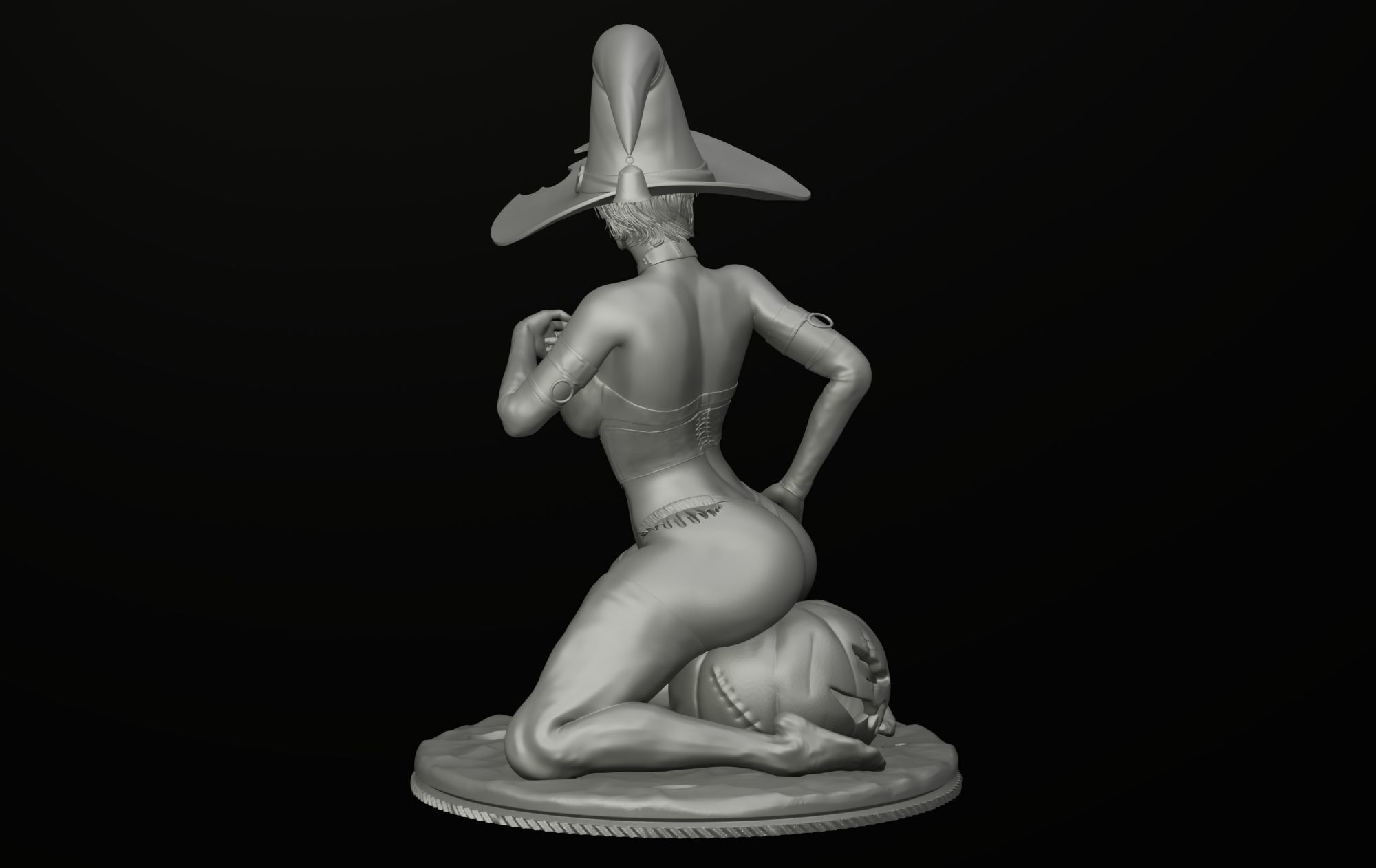Halloween Girl 3D print model_24