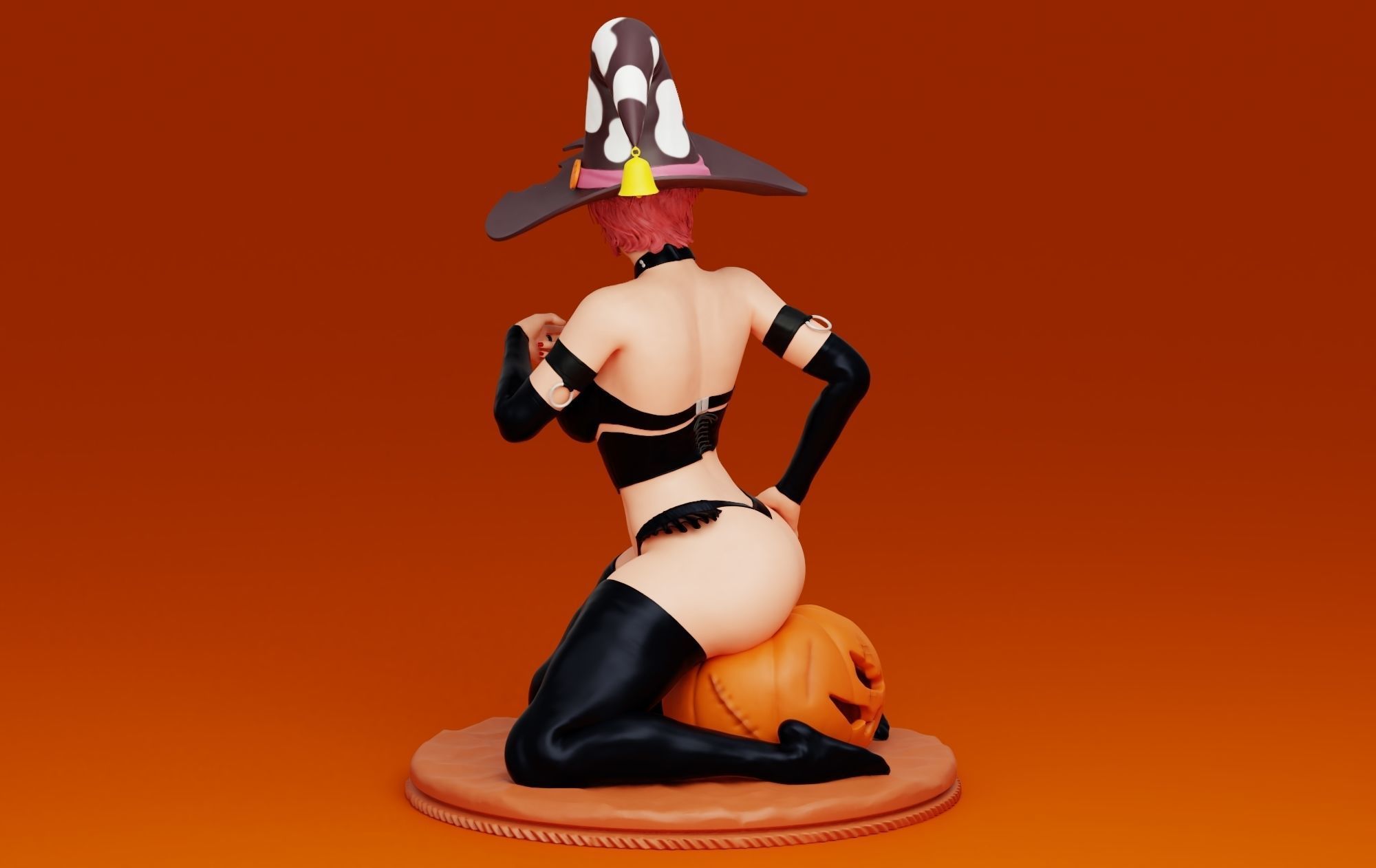 Halloween Girl 3D print model_6