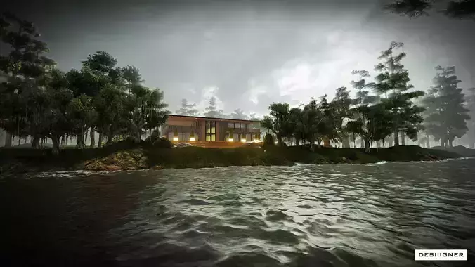 modern villa 3d design 3D model