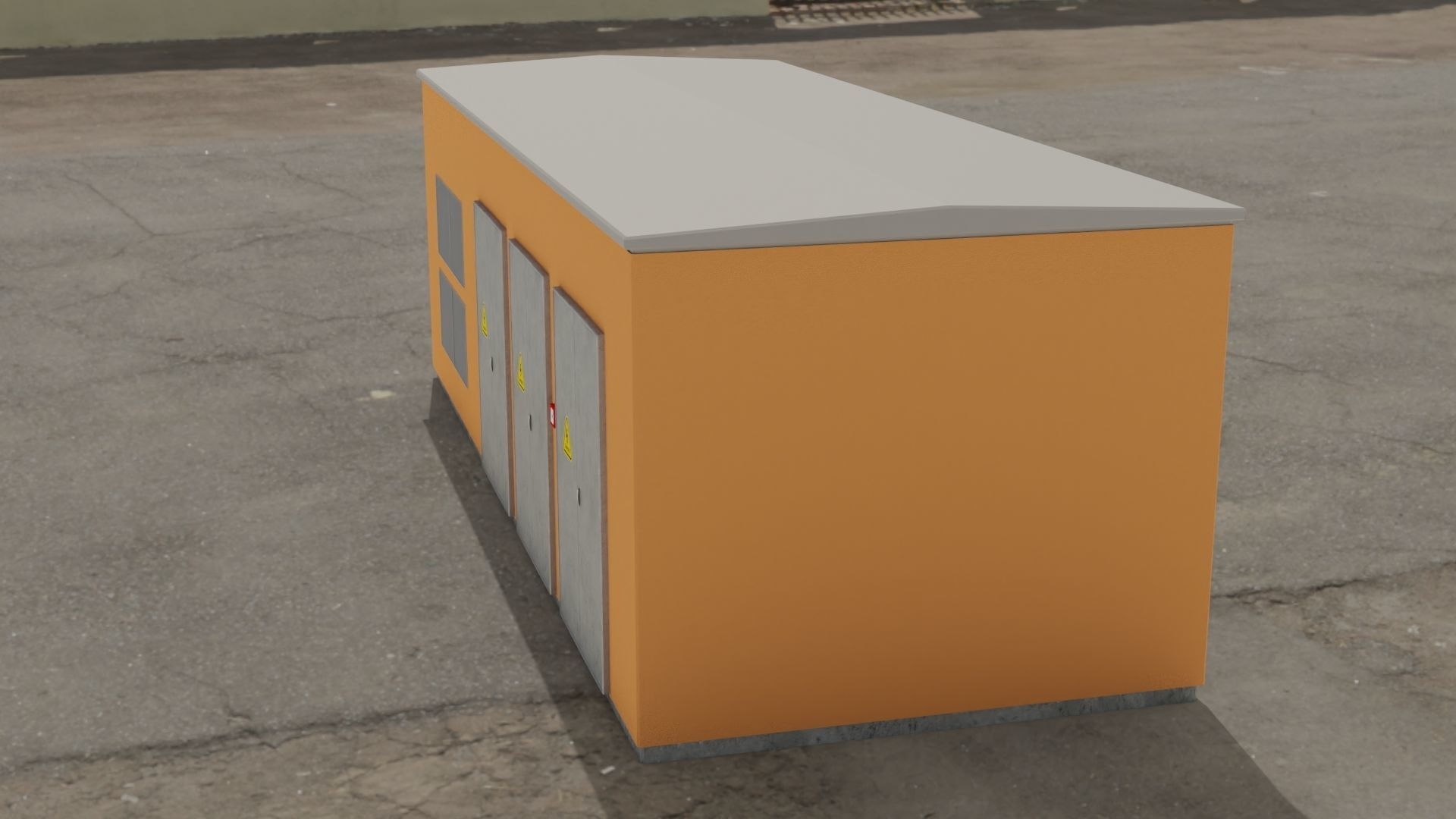 Electric cabin Low-poly 3D model_11