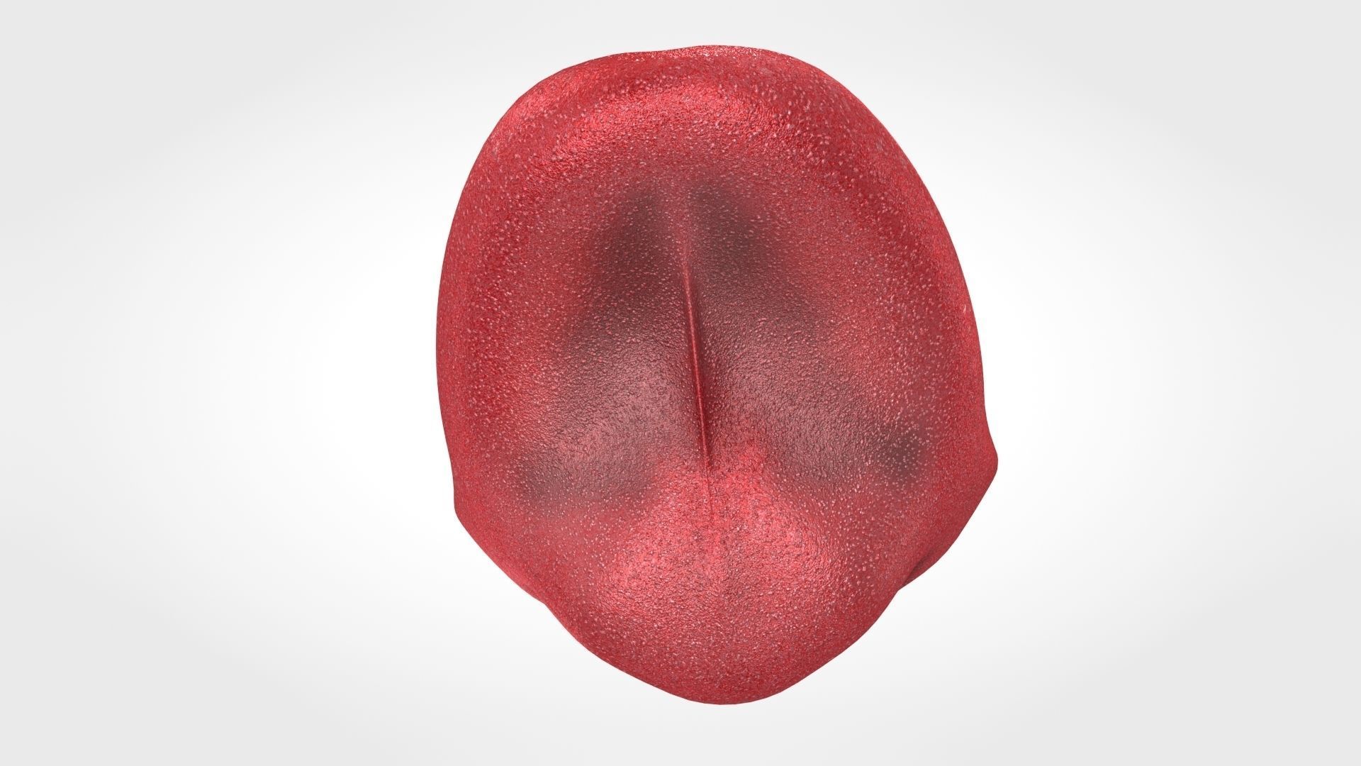 Tongue lip Low-poly 3D model_3