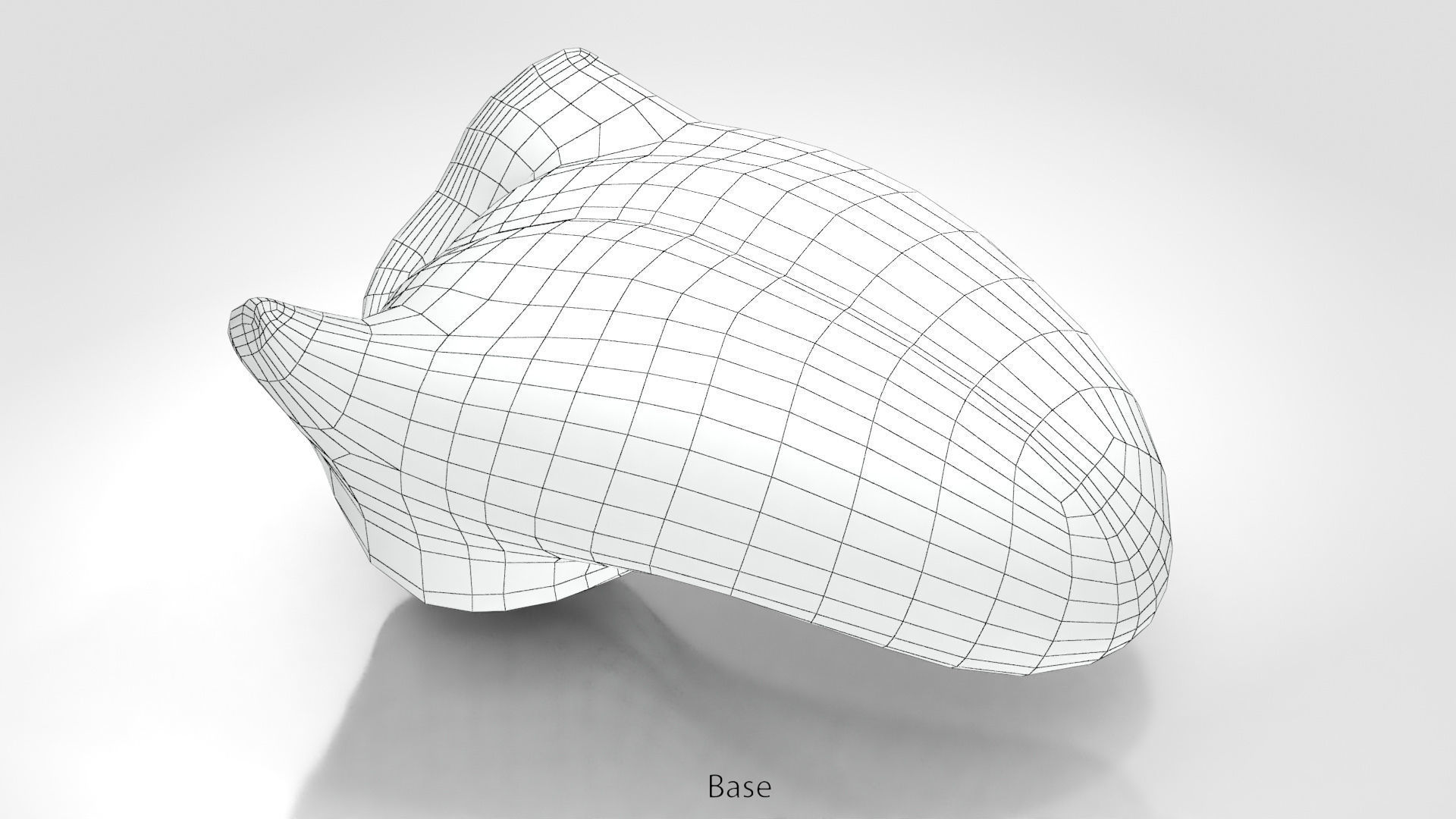 Tongue lip Low-poly 3D model_13