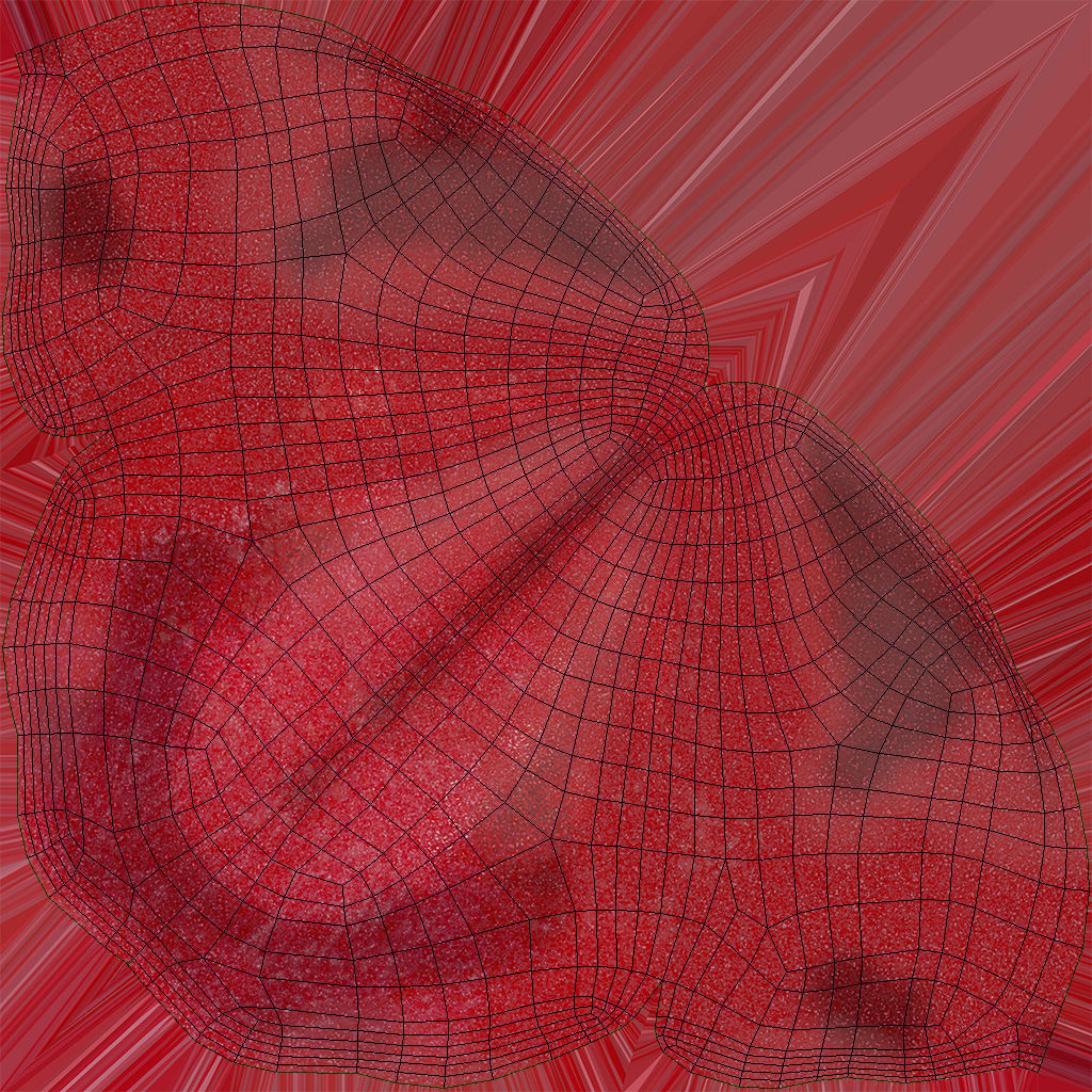 Tongue lip Low-poly 3D model_11