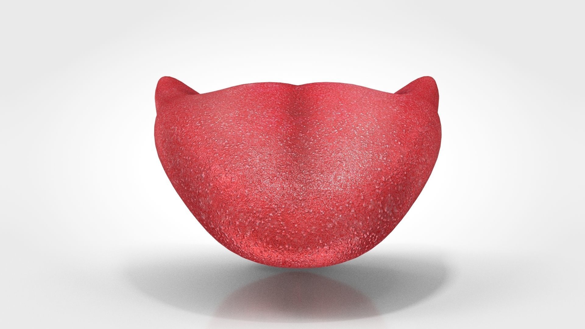 Tongue lip Low-poly 3D model_4