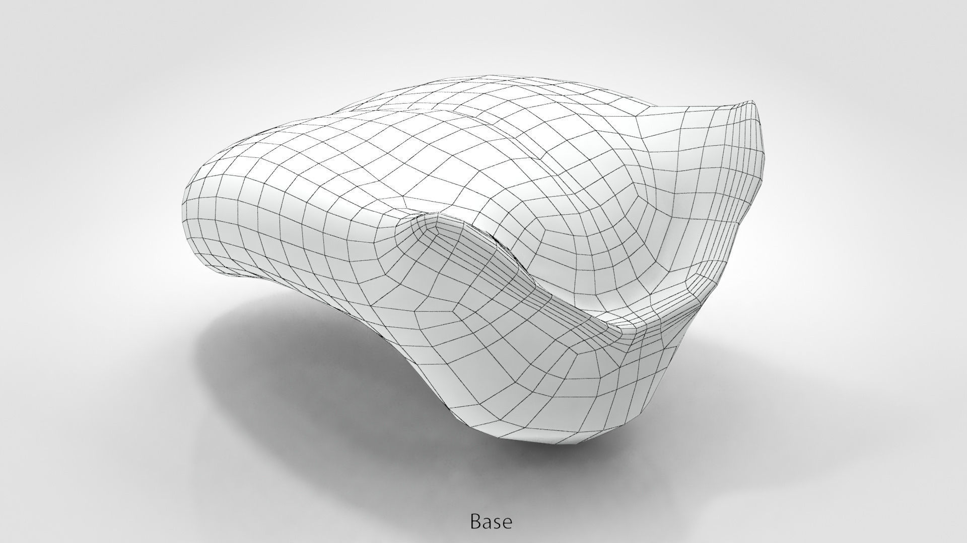 Tongue lip Low-poly 3D model_19