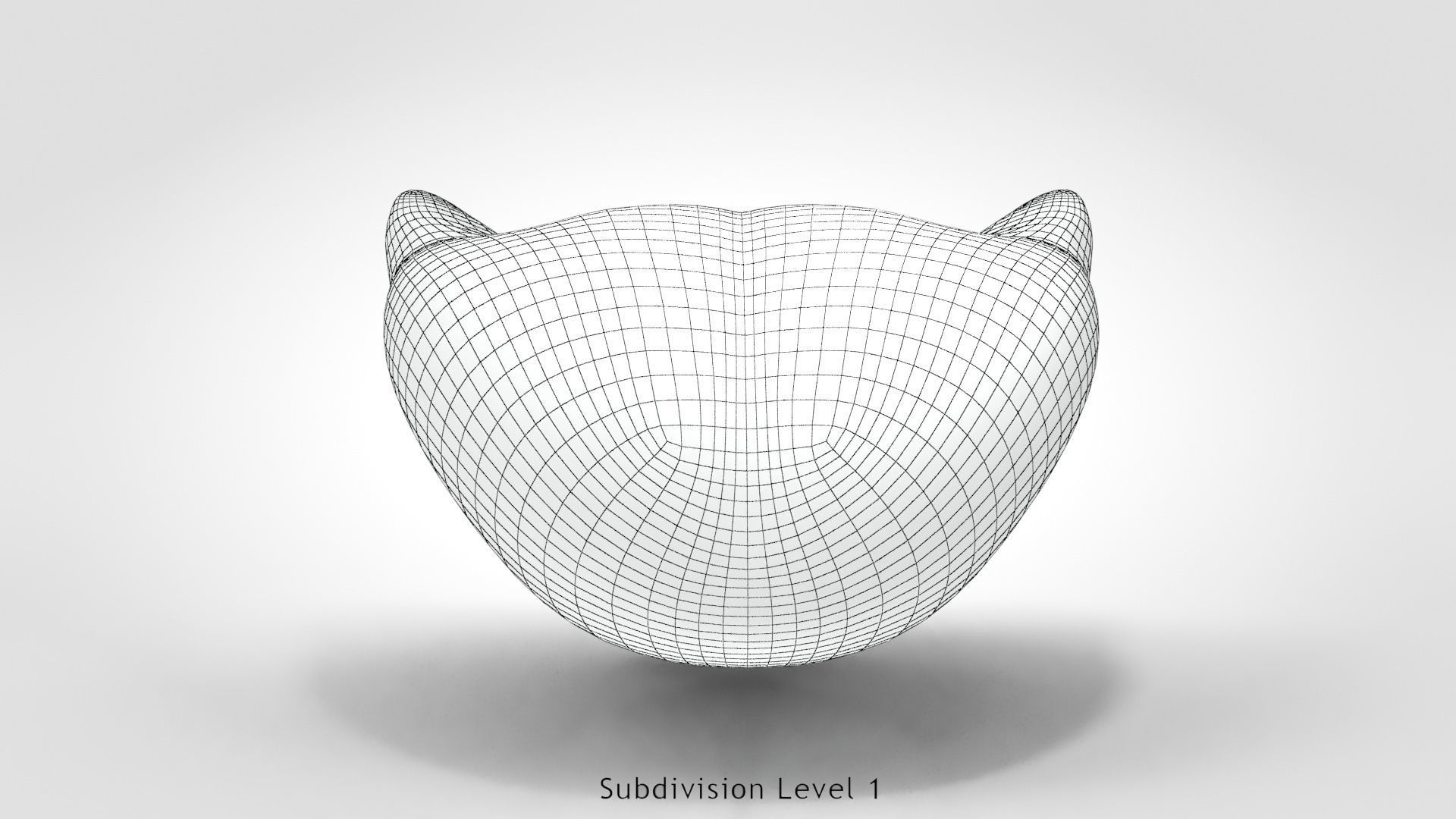 Tongue lip Low-poly 3D model_14