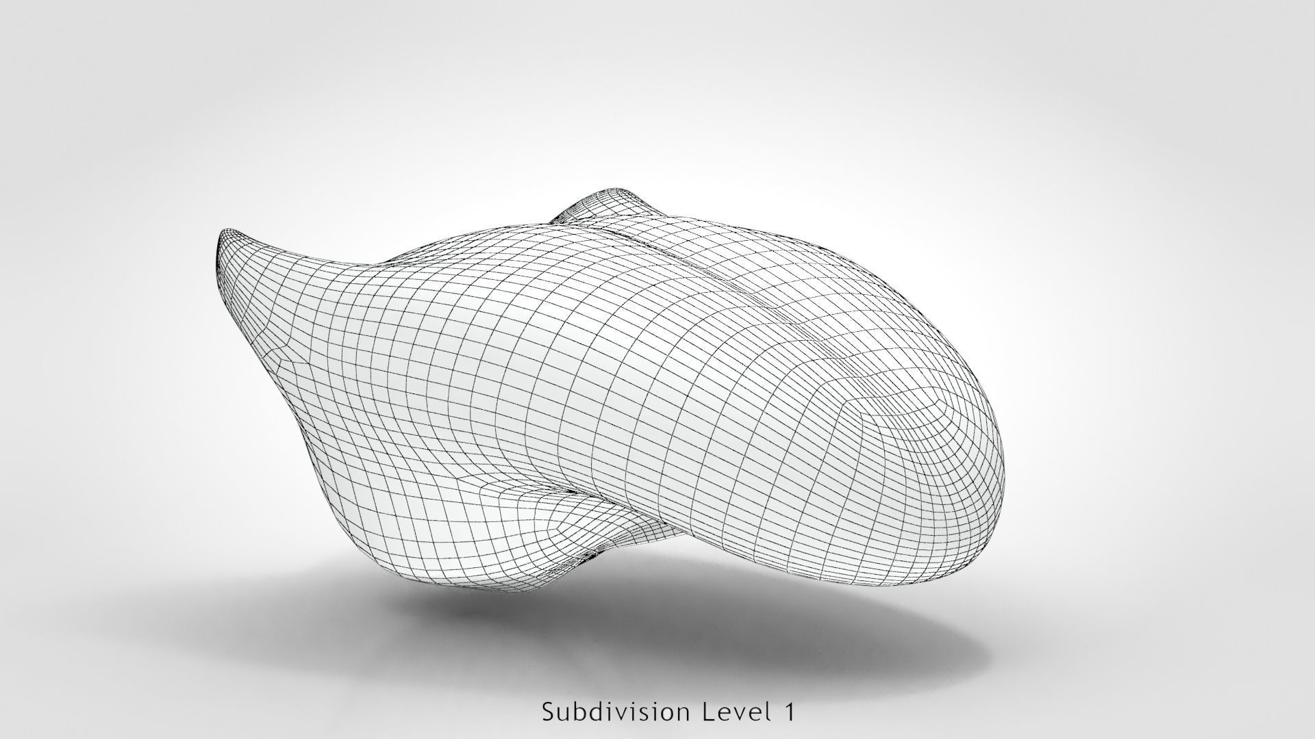 Tongue lip Low-poly 3D model_20