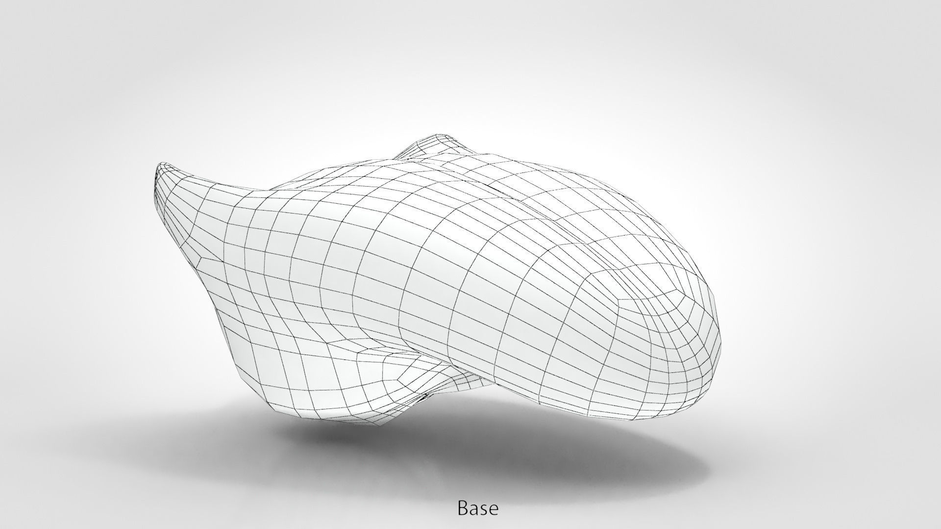 Tongue lip Low-poly 3D model_21