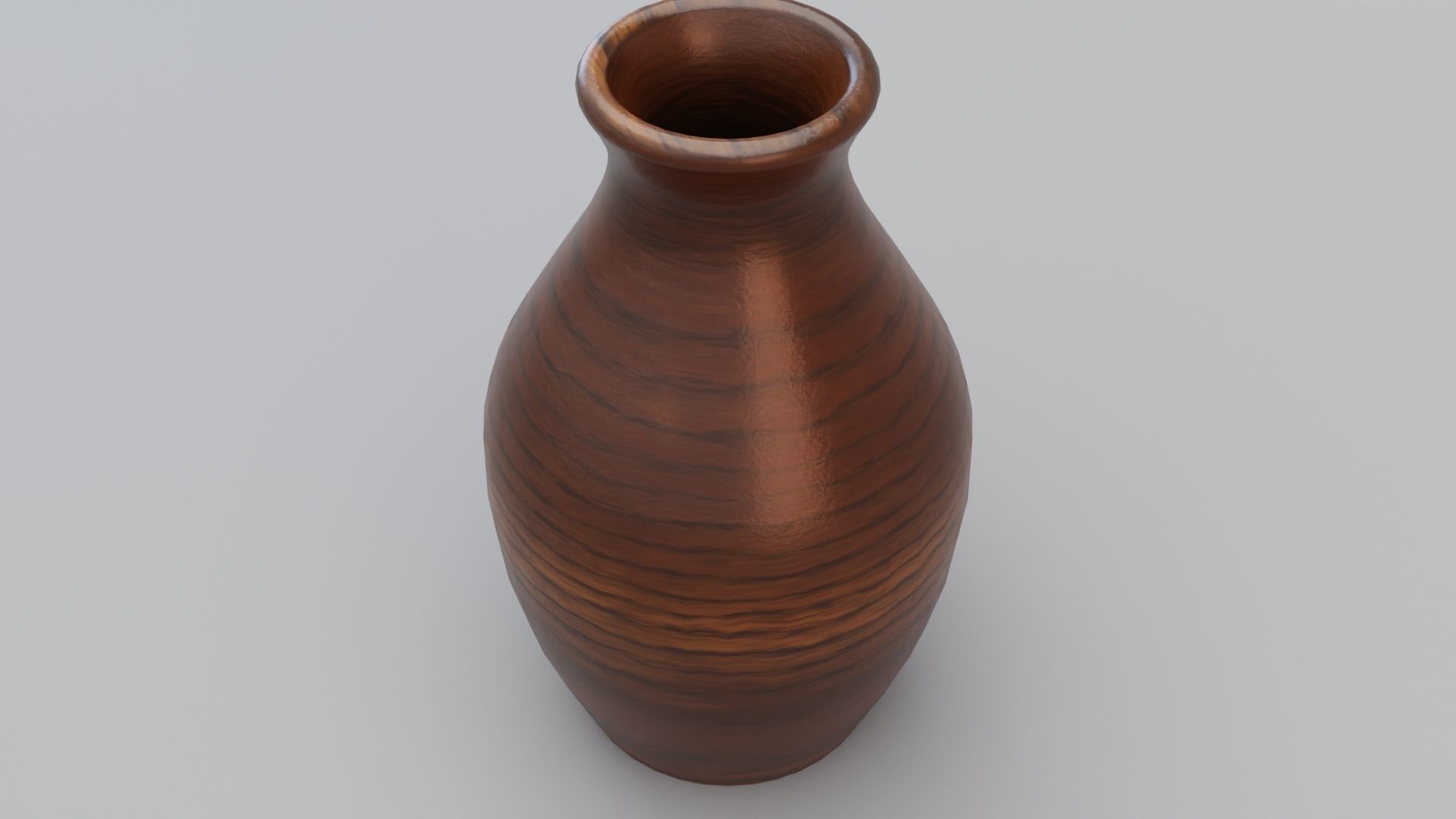Wooden Tulip Vase 3D model_4