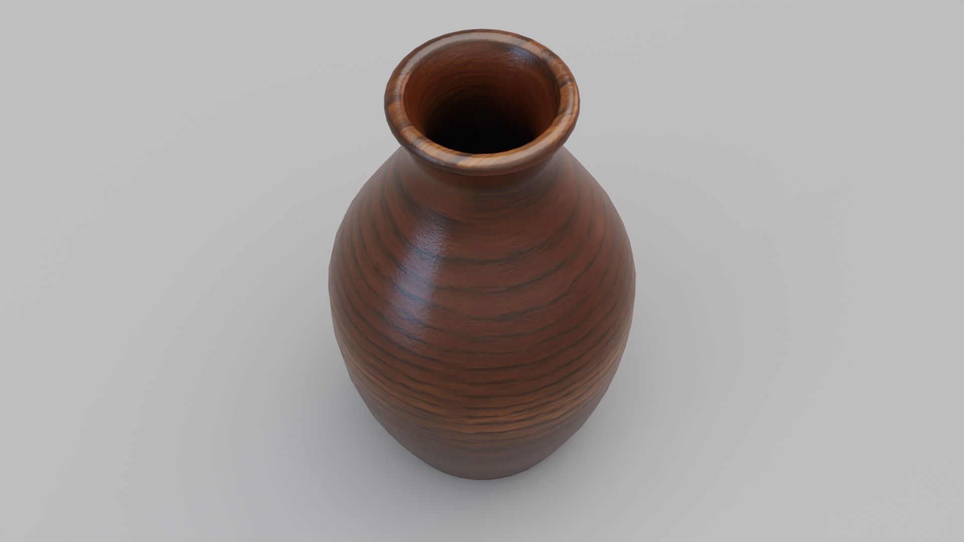Wooden Tulip Vase 3D model_5