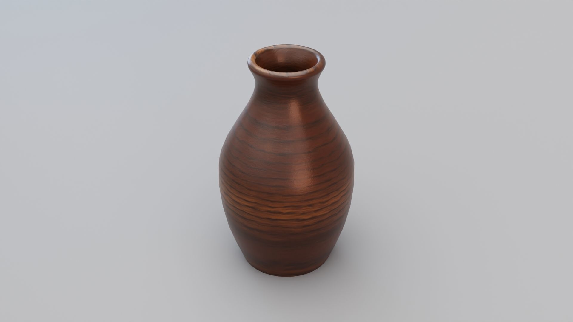 Wooden Tulip Vase 3D model_6