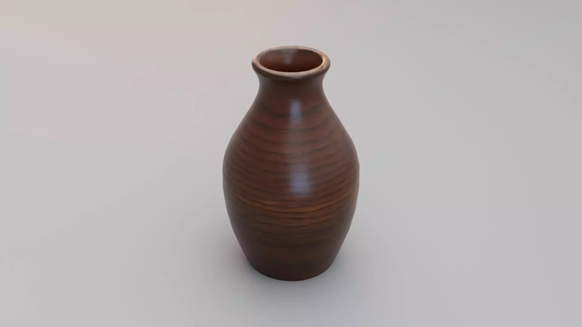 Wooden Tulip Vase 3D model_0
