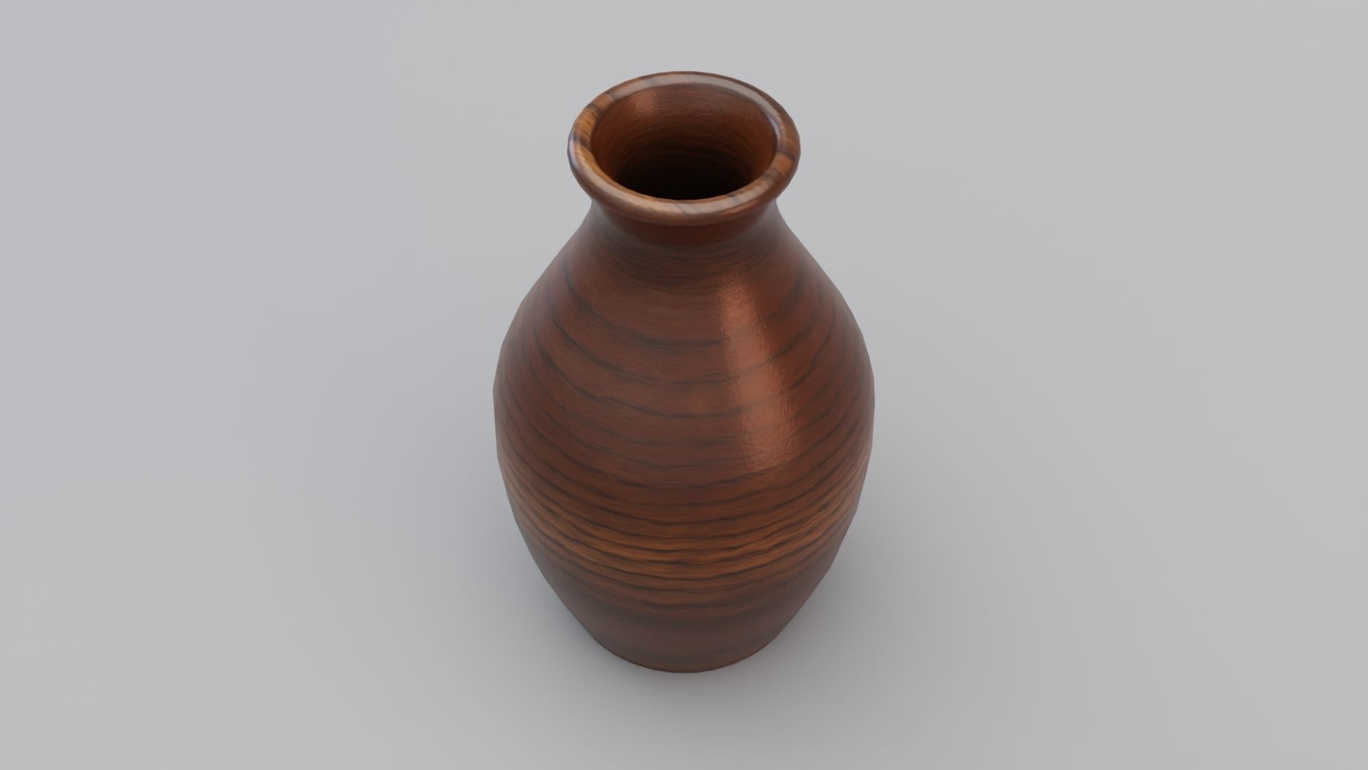 Wooden Tulip Vase 3D model_7