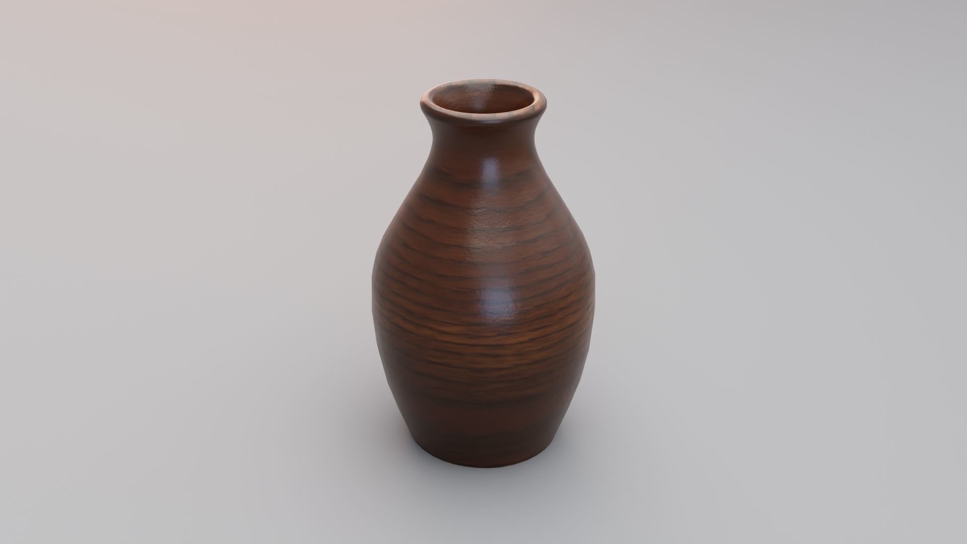 Wooden Tulip Vase 3D model_2