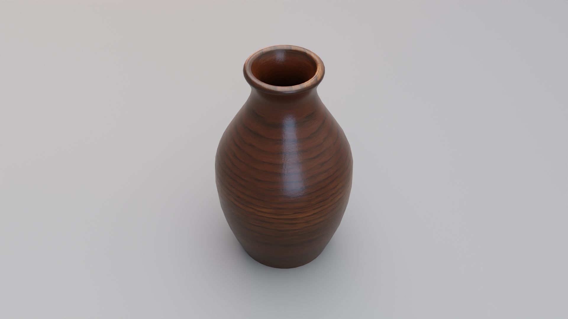 Wooden Tulip Vase 3D model_8