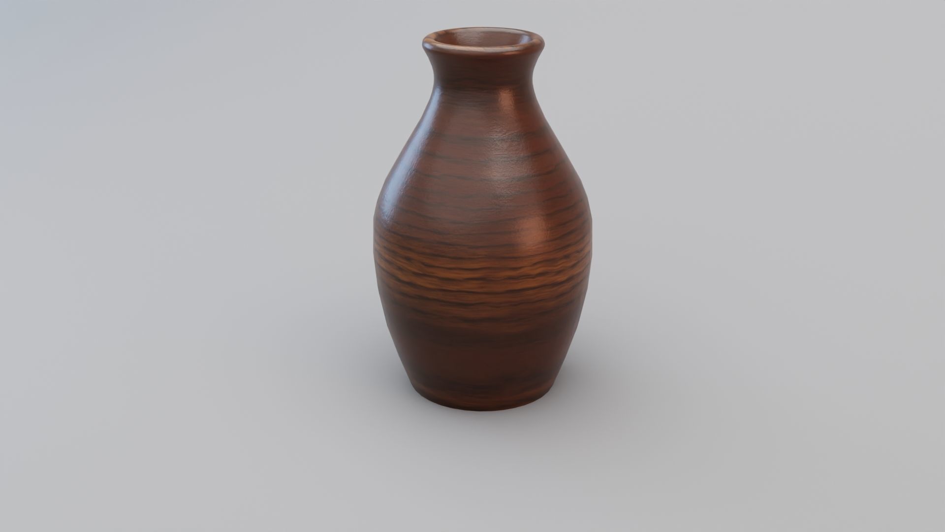 Wooden Tulip Vase 3D model_3