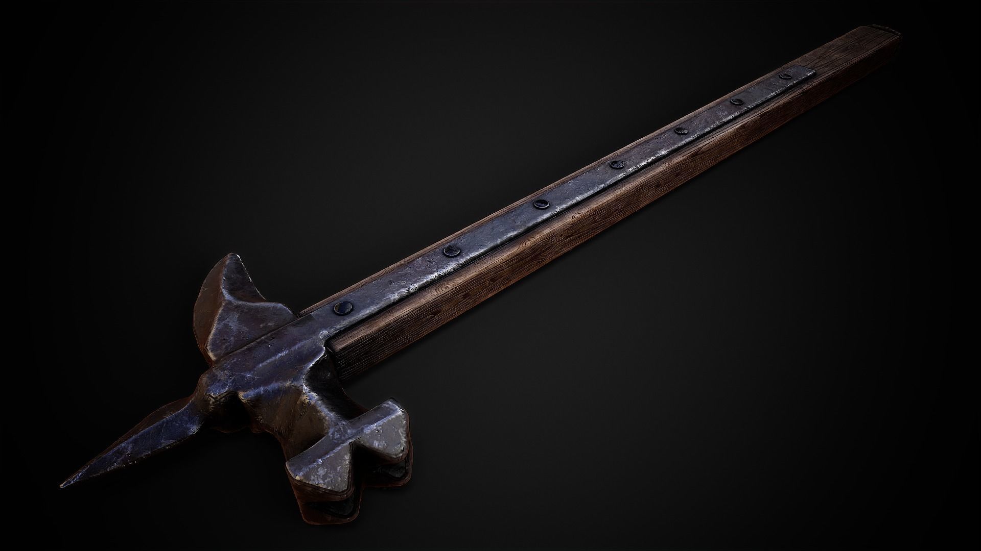 Warhammer 1 Low-poly 3D model_3