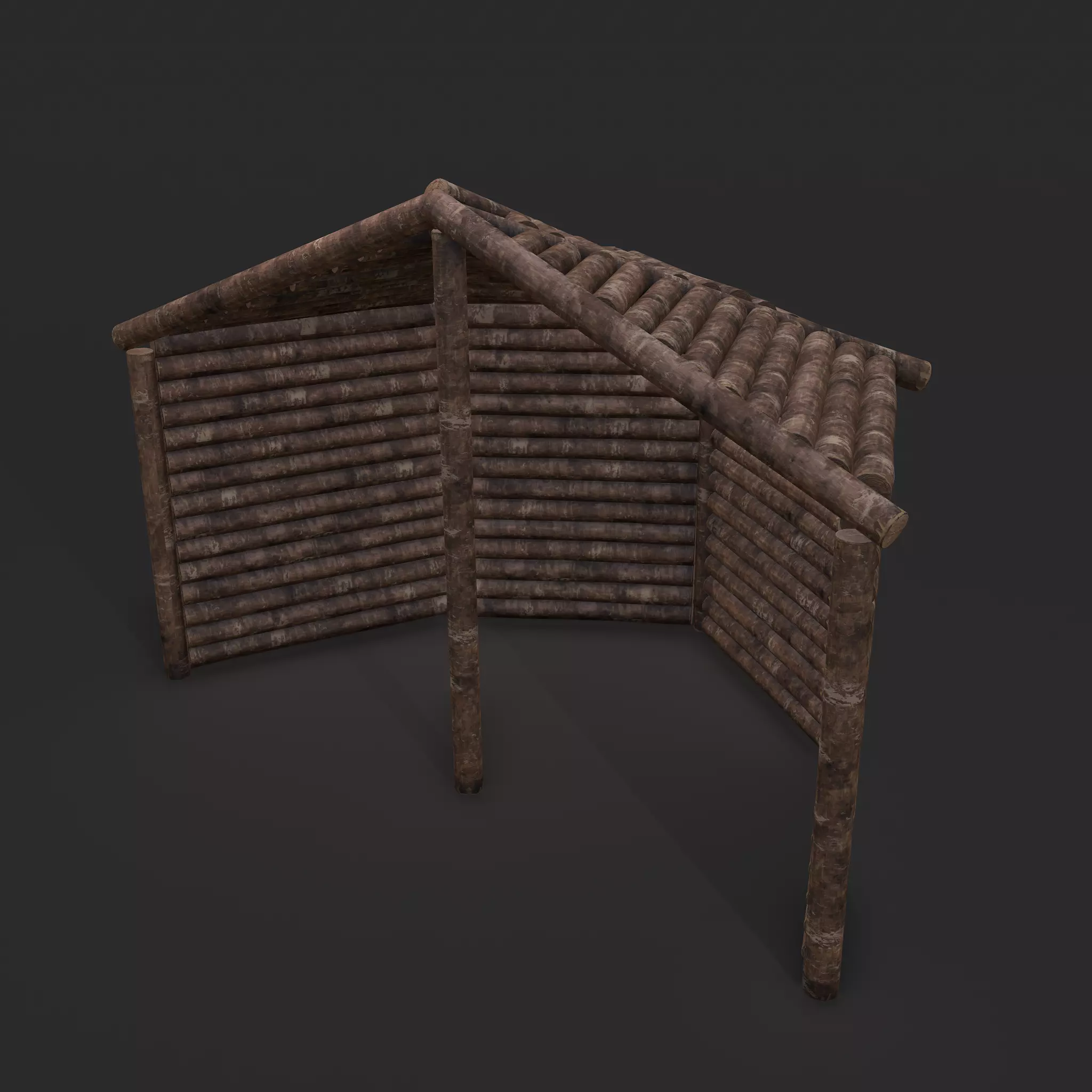 Viking Hut E Low-poly 3D model