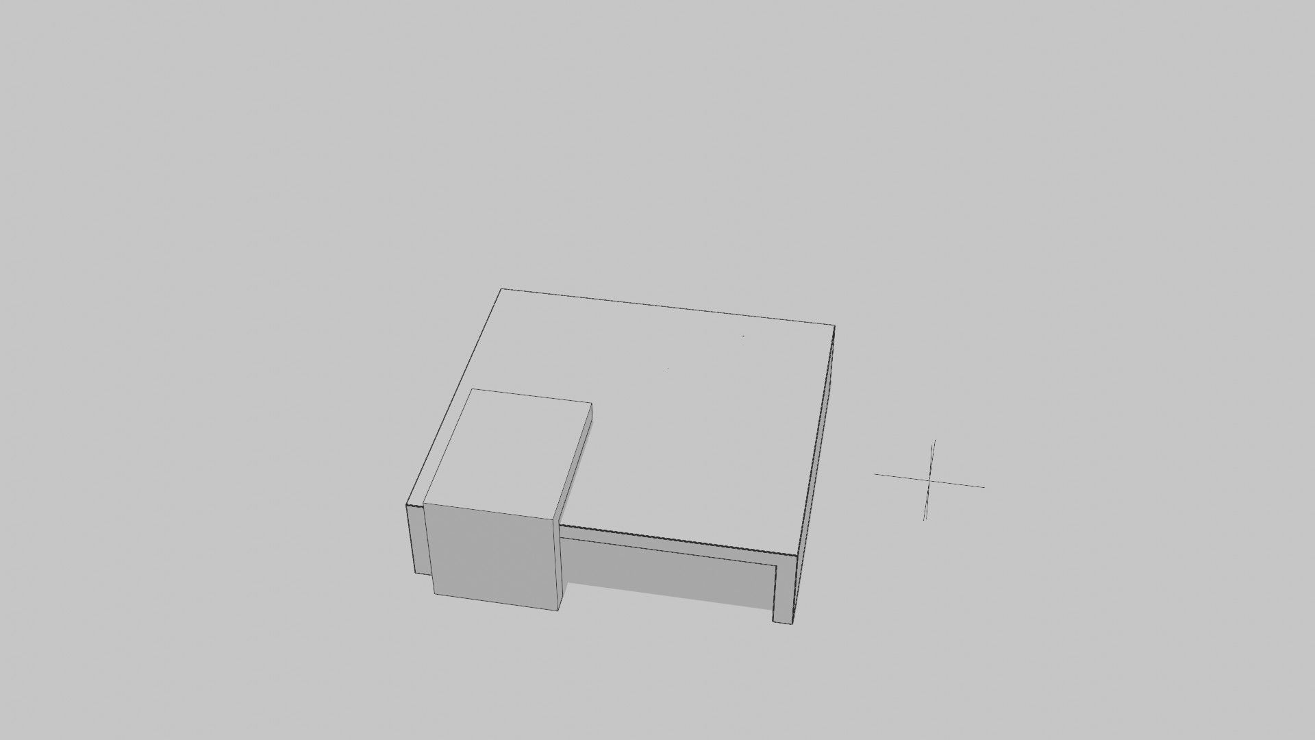 Stained Wood Coffee Table 3D model_15