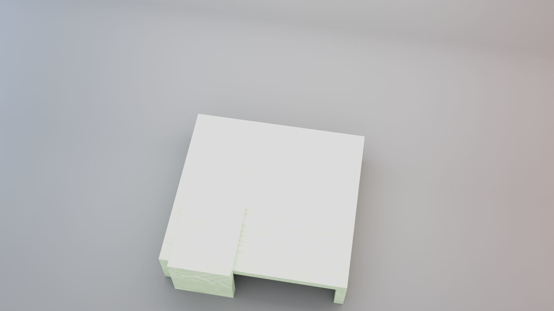 Stained Wood Coffee Table 3D model_14