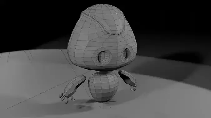 Low poly robot for free