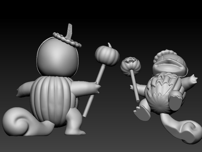 Pokemon Squirtle Halloween 3D print model_4