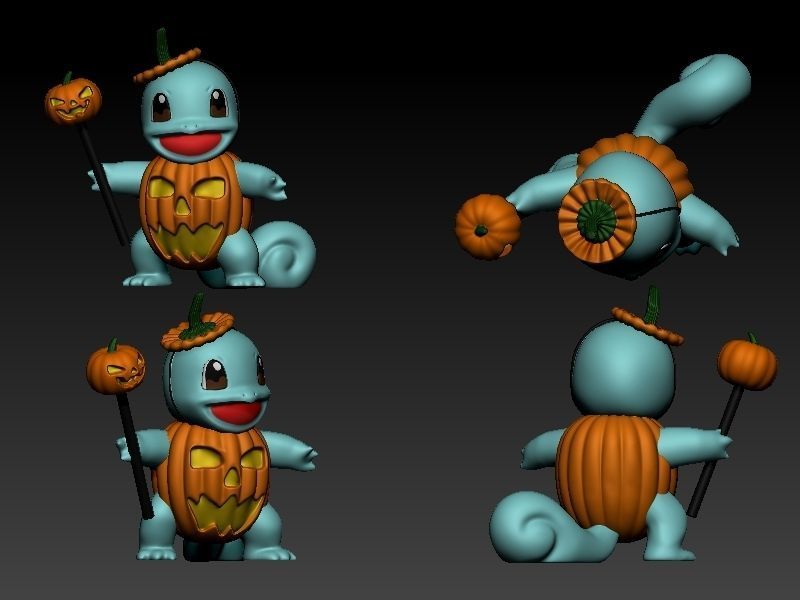 Pokemon Squirtle Halloween 3D print model_1