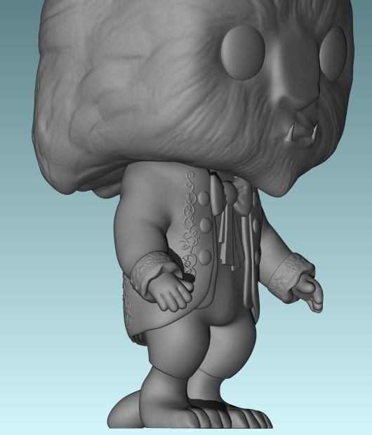 Funko Pop Beast Beauty and the Beast 3D print model_5