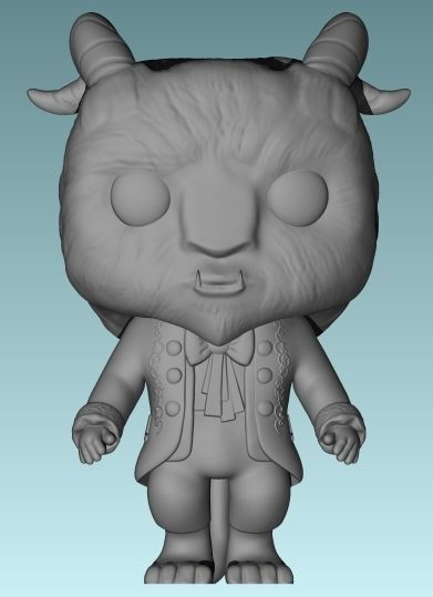 Funko Pop Beast Beauty and the Beast 3D print model_7