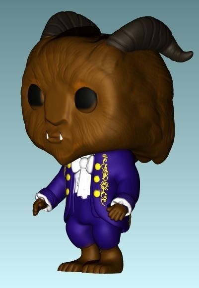 Funko Pop Beast Beauty and the Beast 3D print model_11