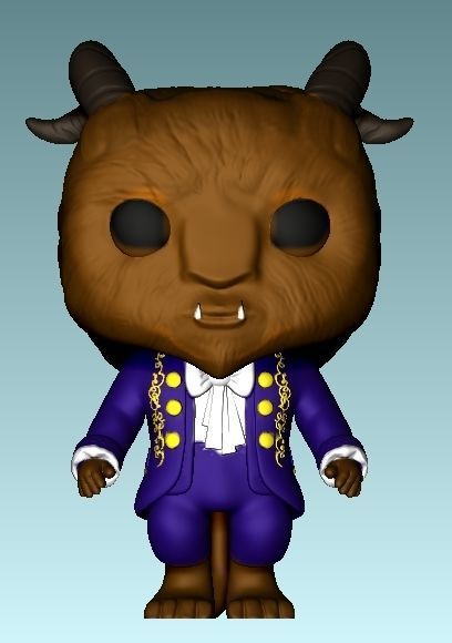 Funko Pop Beast Beauty and the Beast 3D print model_8