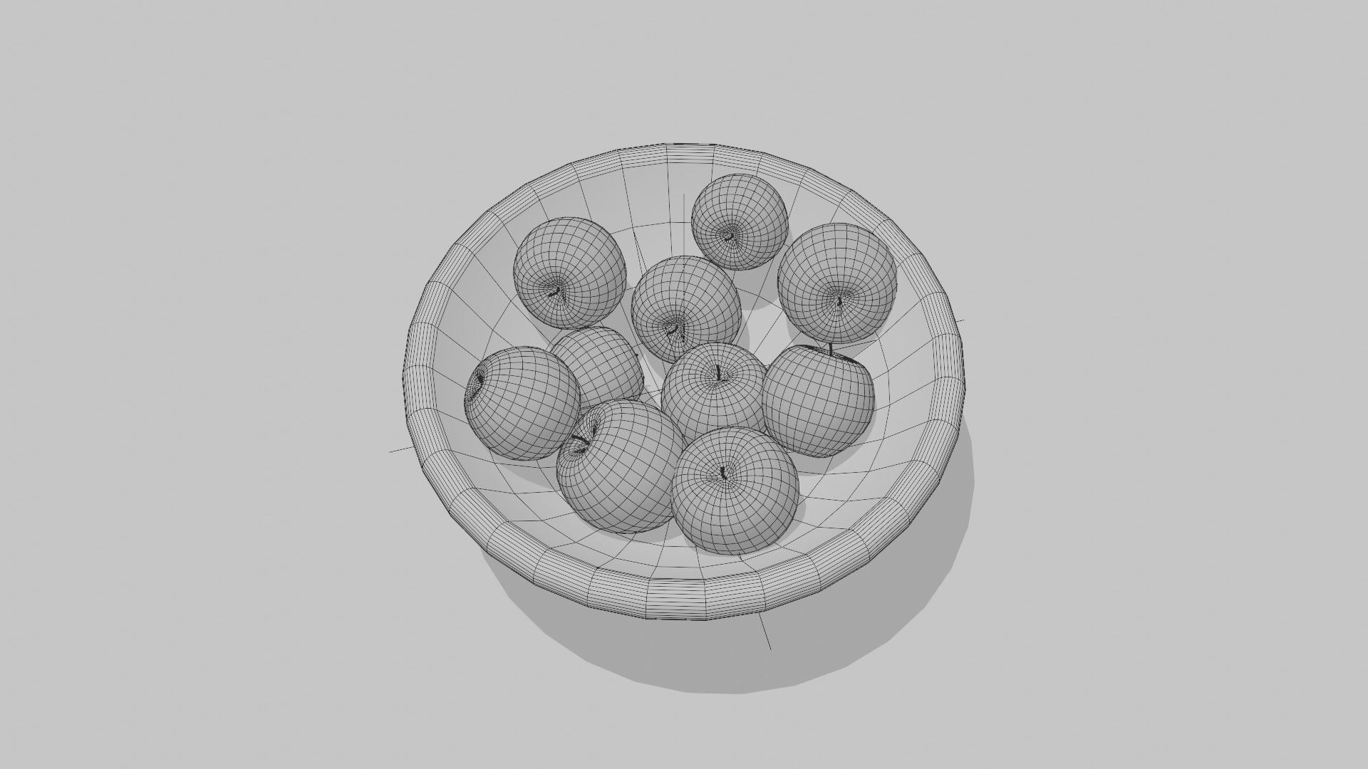 Apples Bowl 3D model 3D model_15