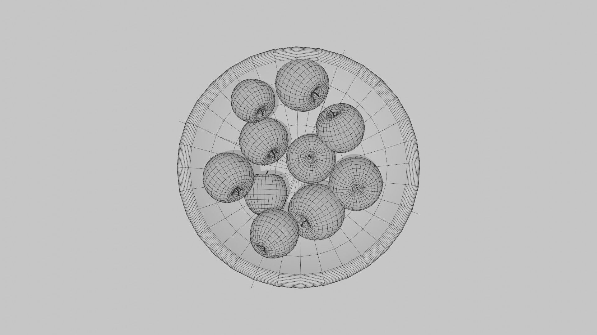 Apples Bowl 3D model 3D model_12