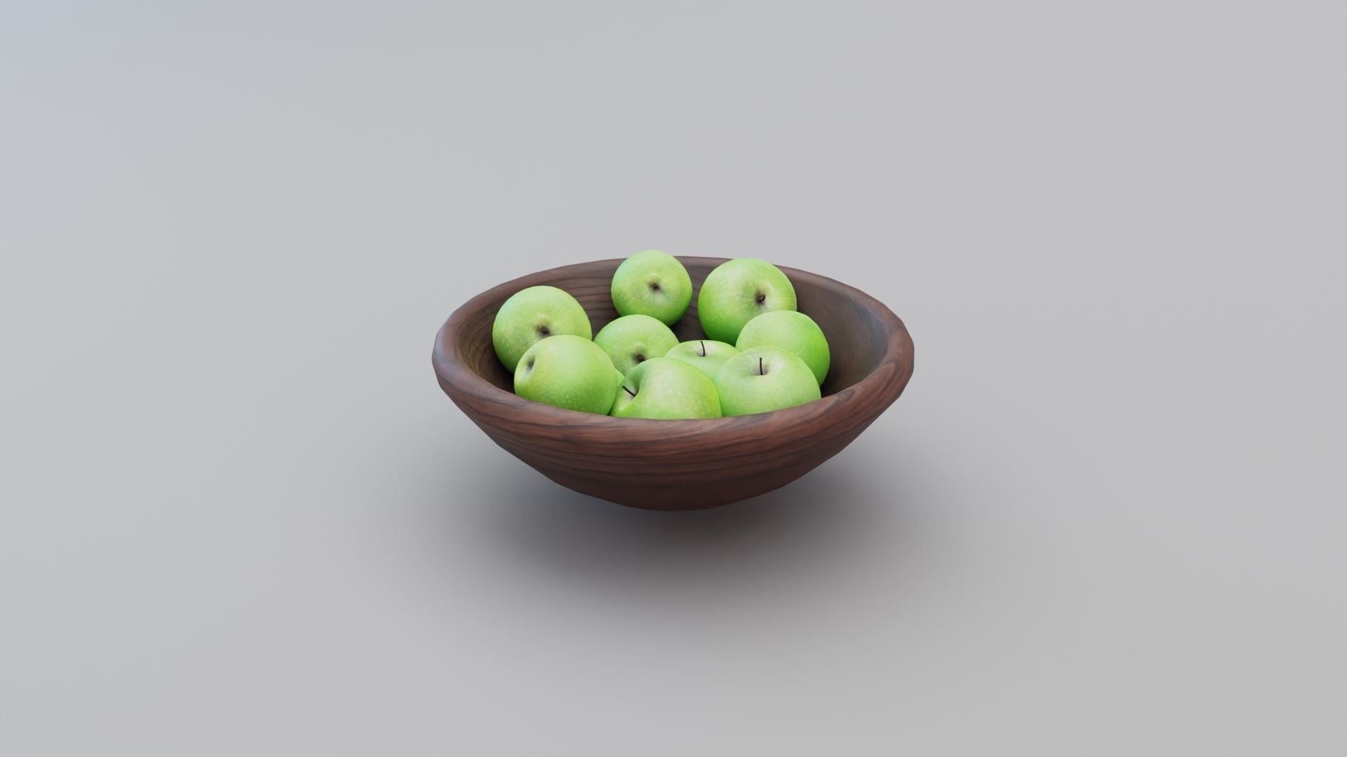 Apples Bowl 3D model 3D model_3