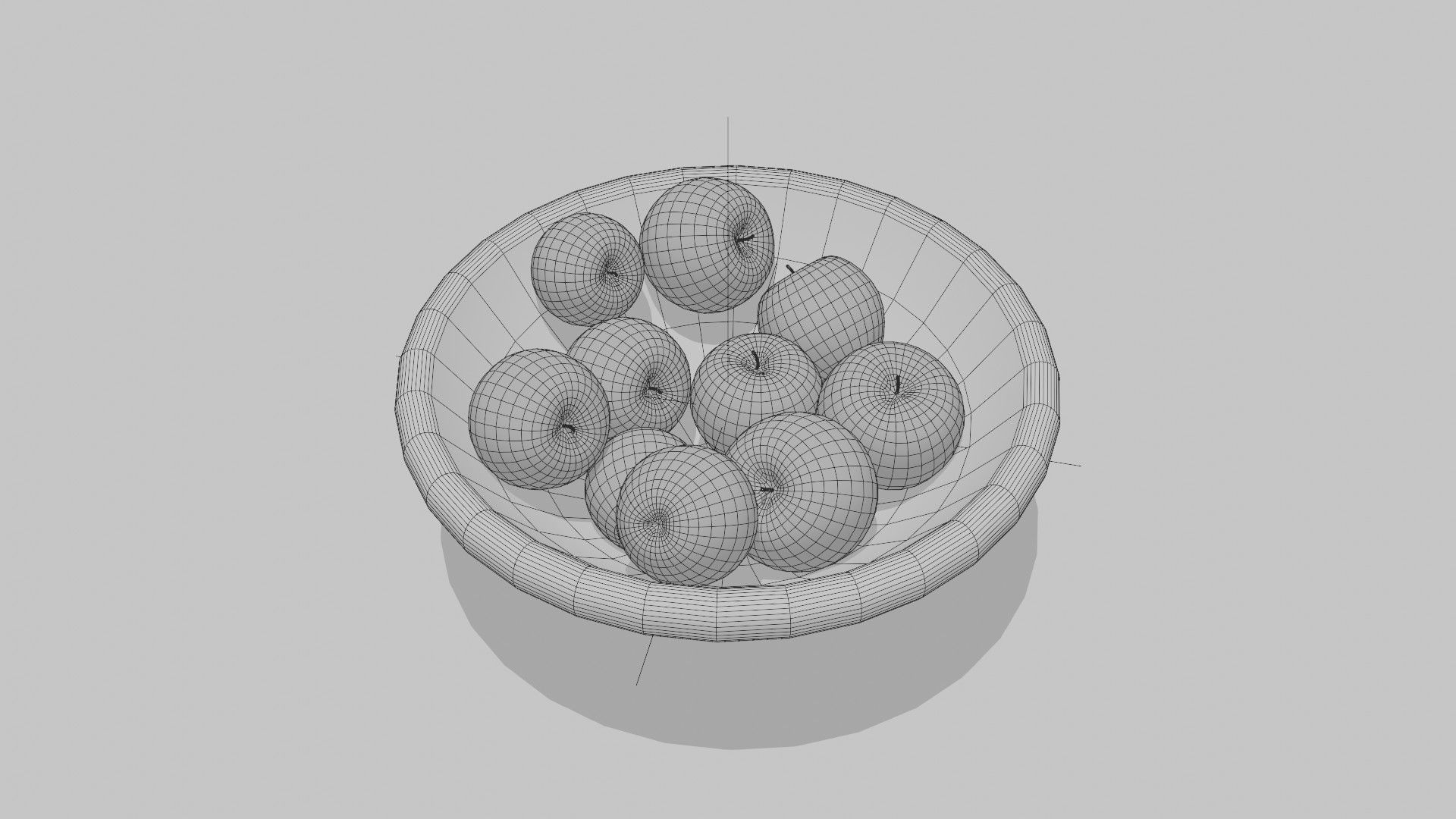Apples Bowl 3D model 3D model_17
