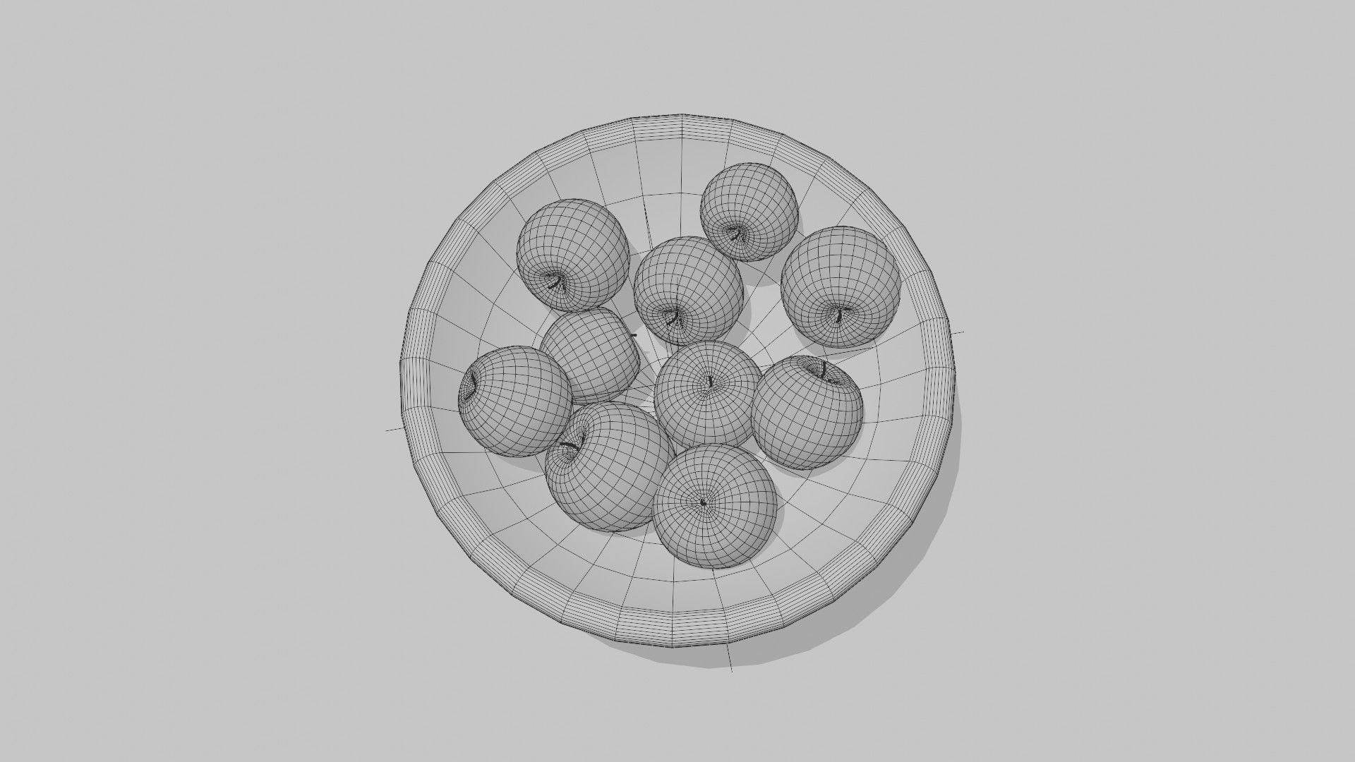 Apples Bowl 3D model 3D model_23