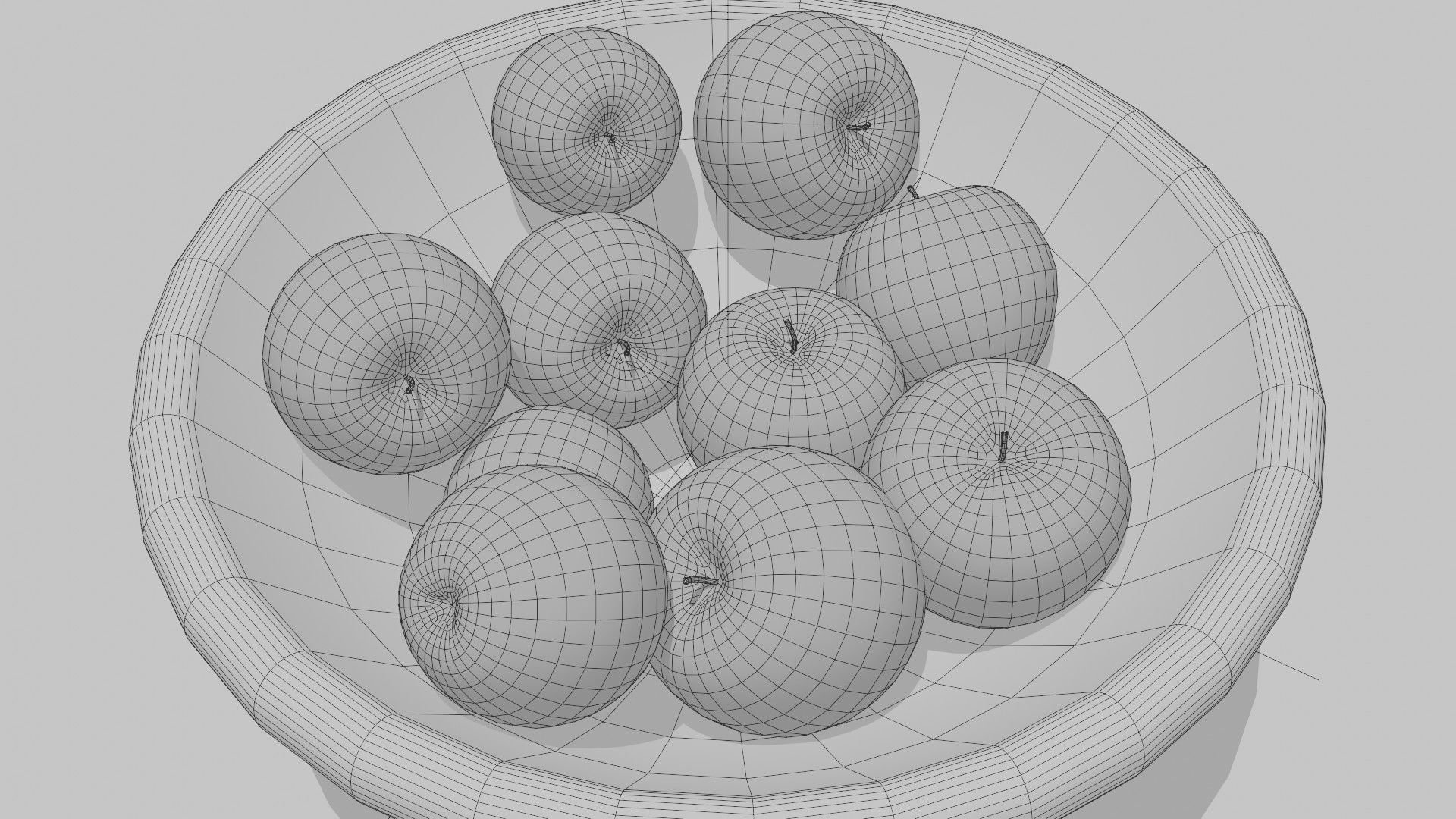 Apples Bowl 3D model 3D model_18