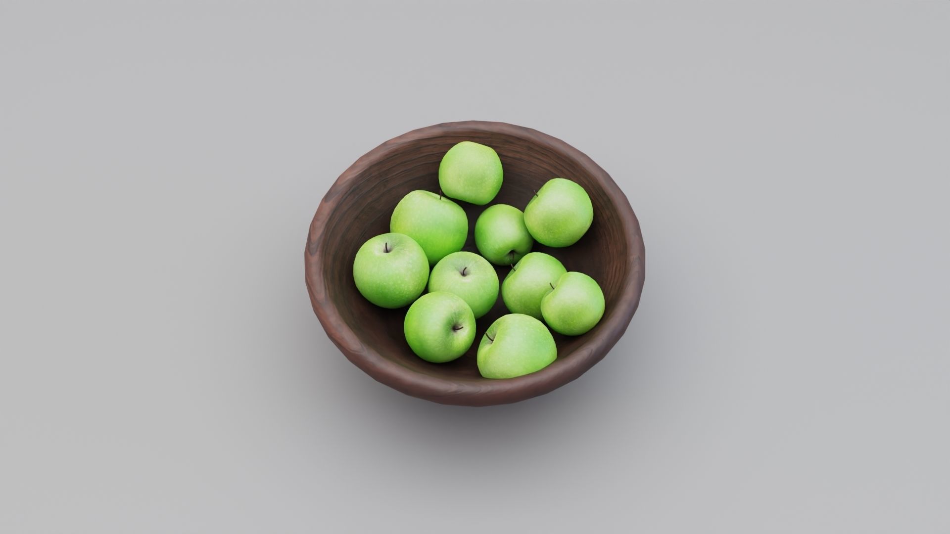 Apples Bowl 3D model 3D model_2