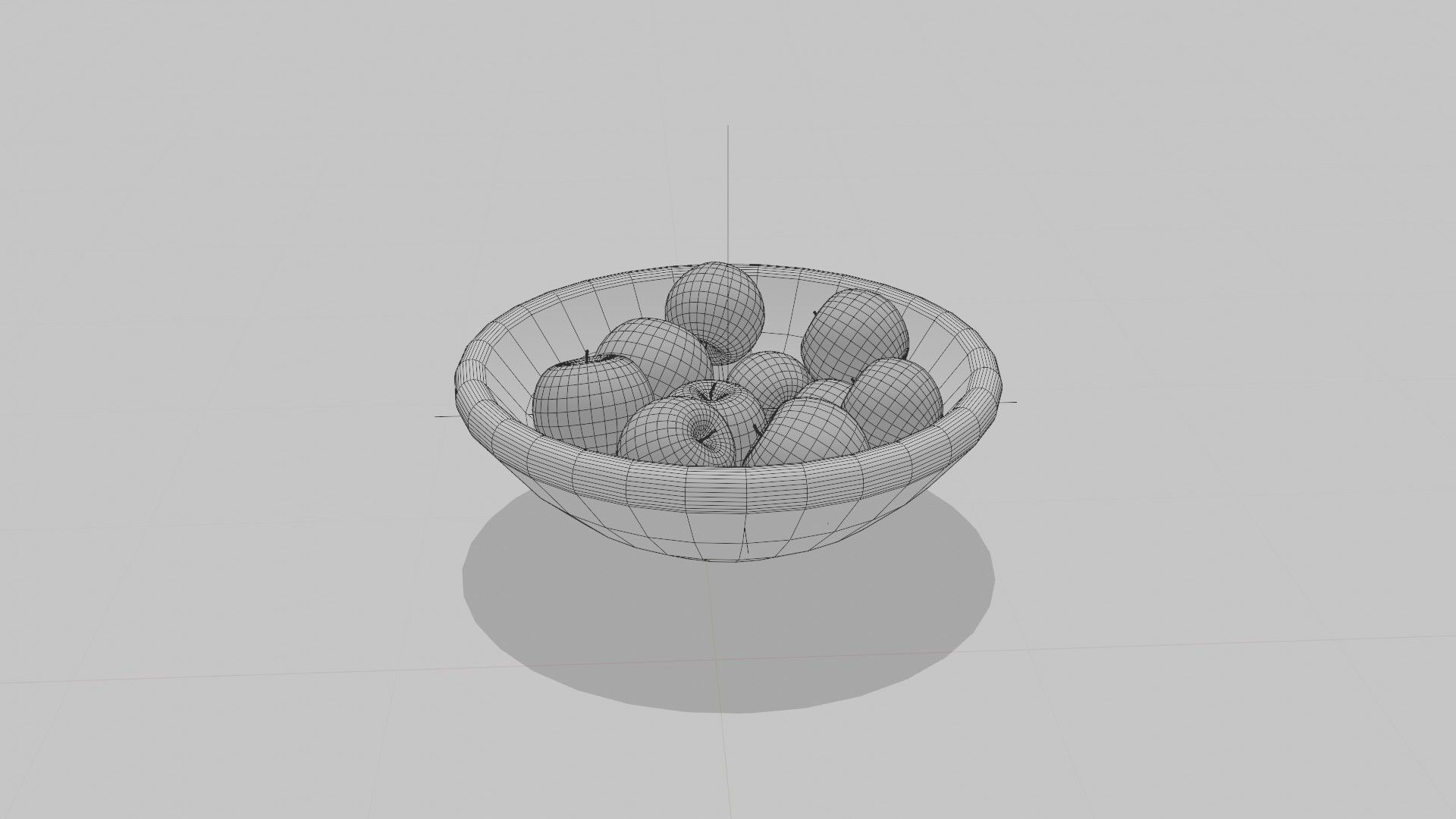 Apples Bowl 3D model 3D model_13