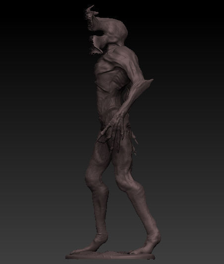 Demogorgon statue 3d model 3D model_3