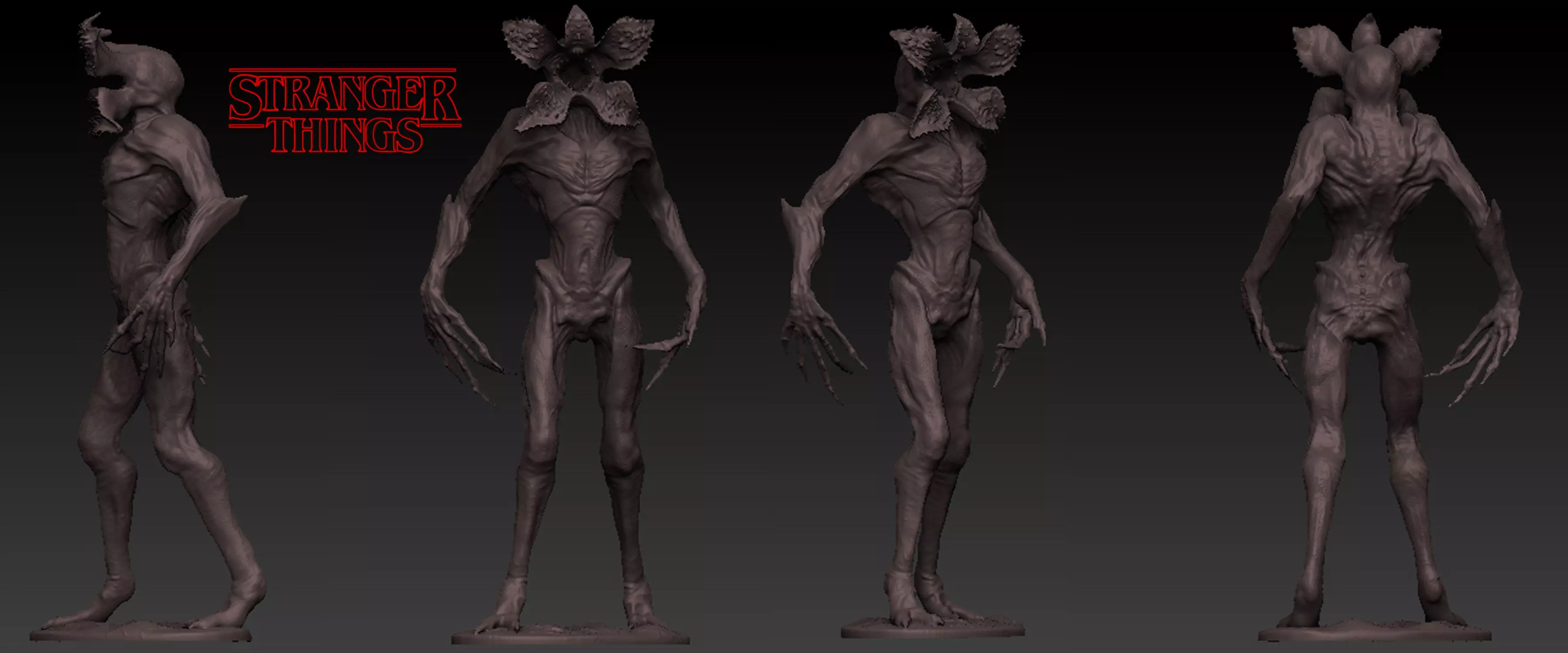 Demogorgon statue 3d model 3D model_0