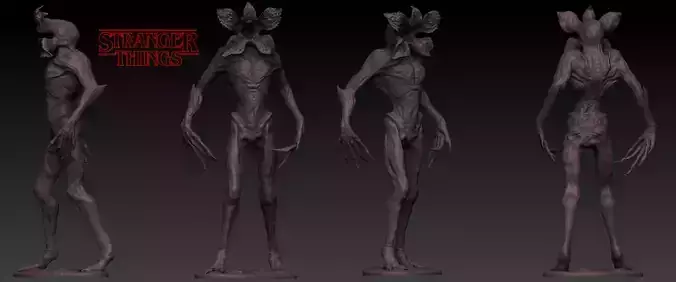 Demogorgon statue 3d model
