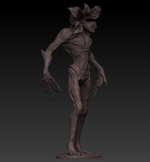 Demogorgon statue 3d model 3D model_4