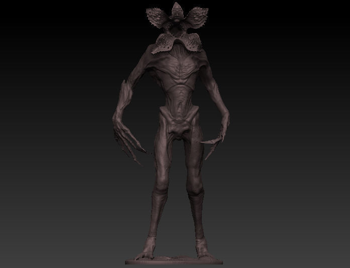 Demogorgon statue 3d model 3D model_1