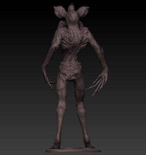 Demogorgon statue 3d model 3D model_2