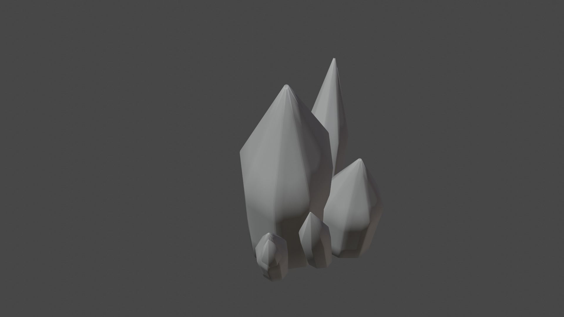 Pink crystal gem RPG style Low-poly 3D model_5