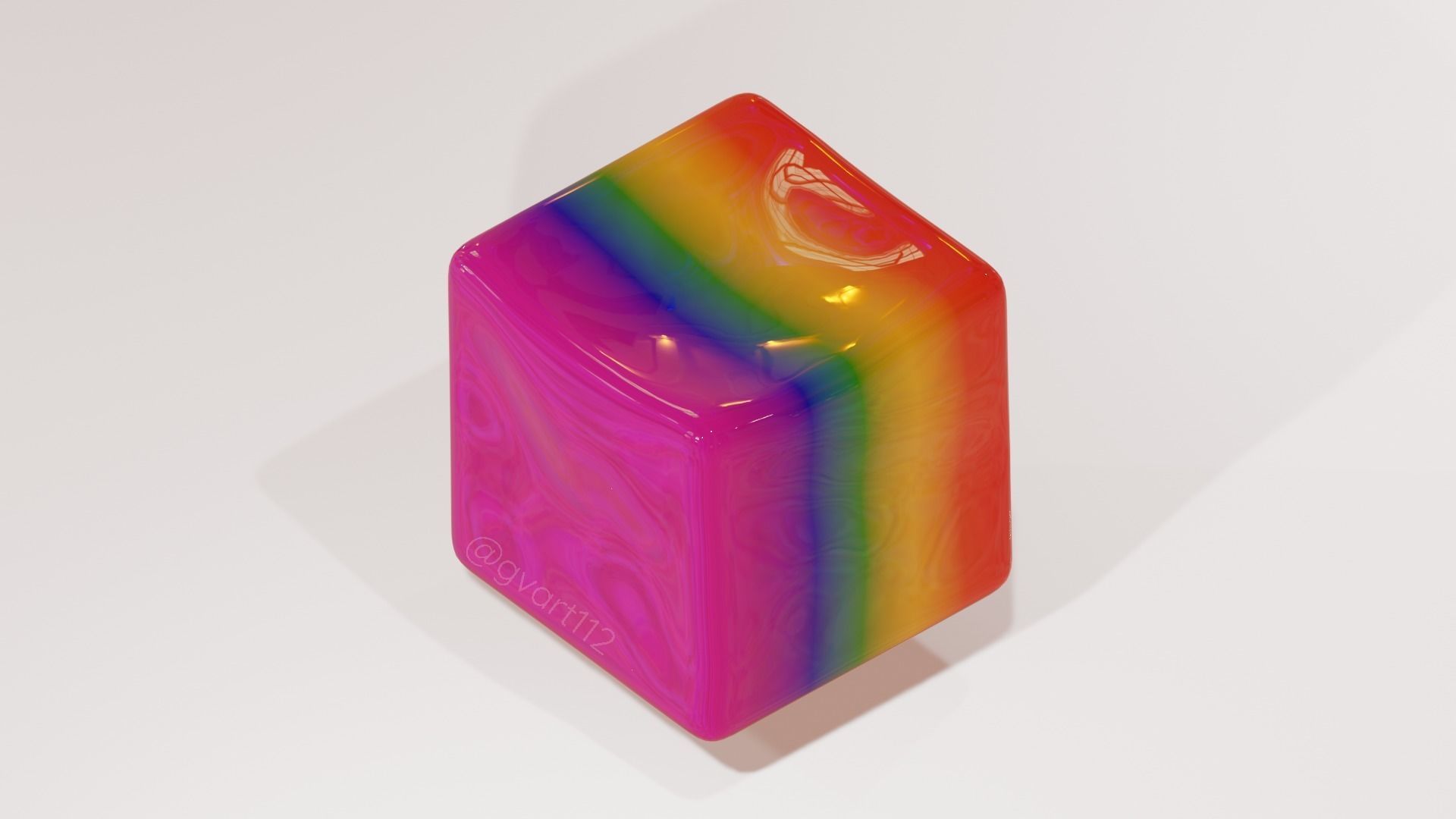 Rainbow jelly with animation 3D model animated | CGTrader