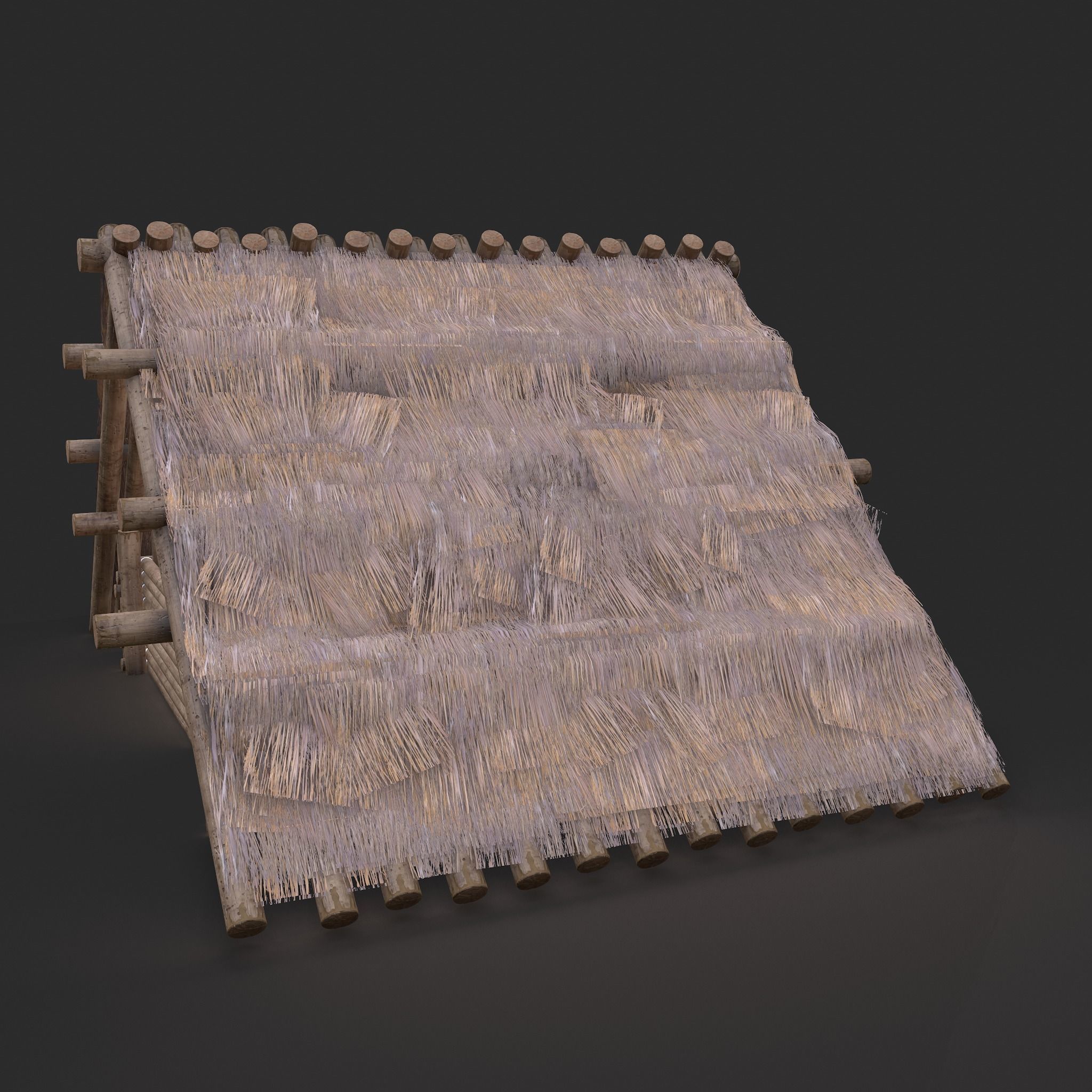 Viking Hut M Low-poly 3D model_18