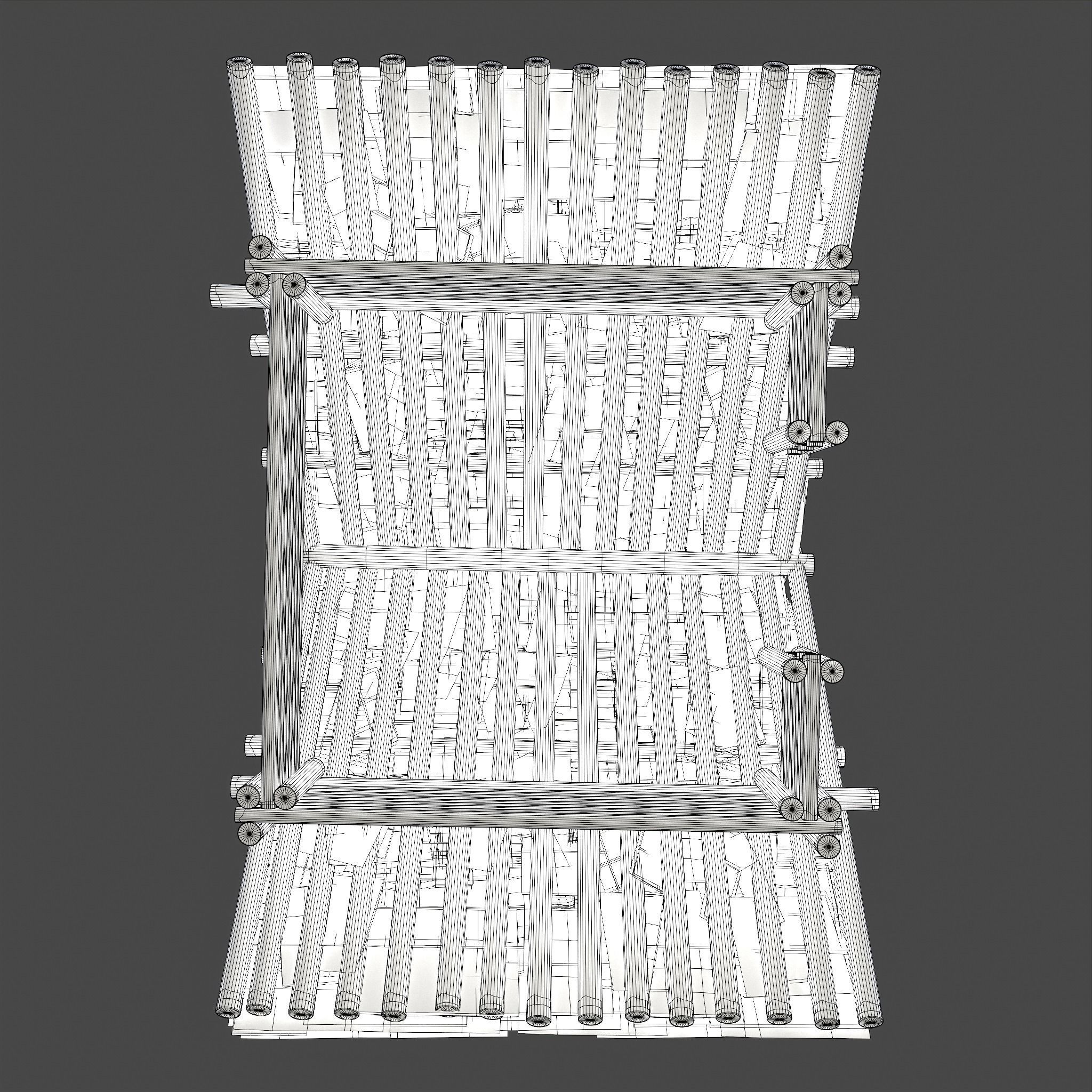 Viking Hut M Low-poly 3D model_35