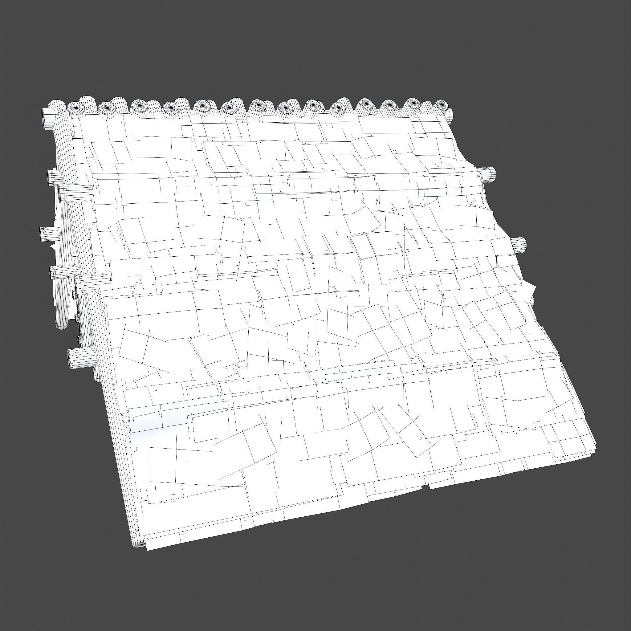 Viking Hut M Low-poly 3D model_30